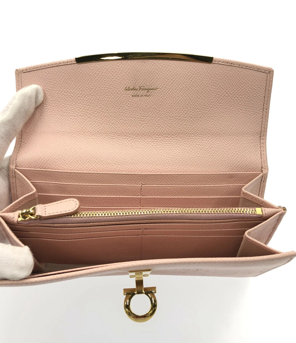 Salvatore Ferragamo Gancini Long Wallet Black